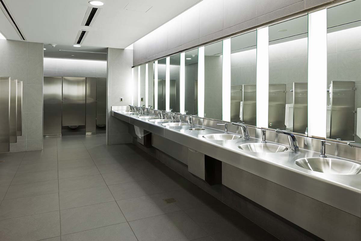 Stainless Steel Countertop with Integral Sinks