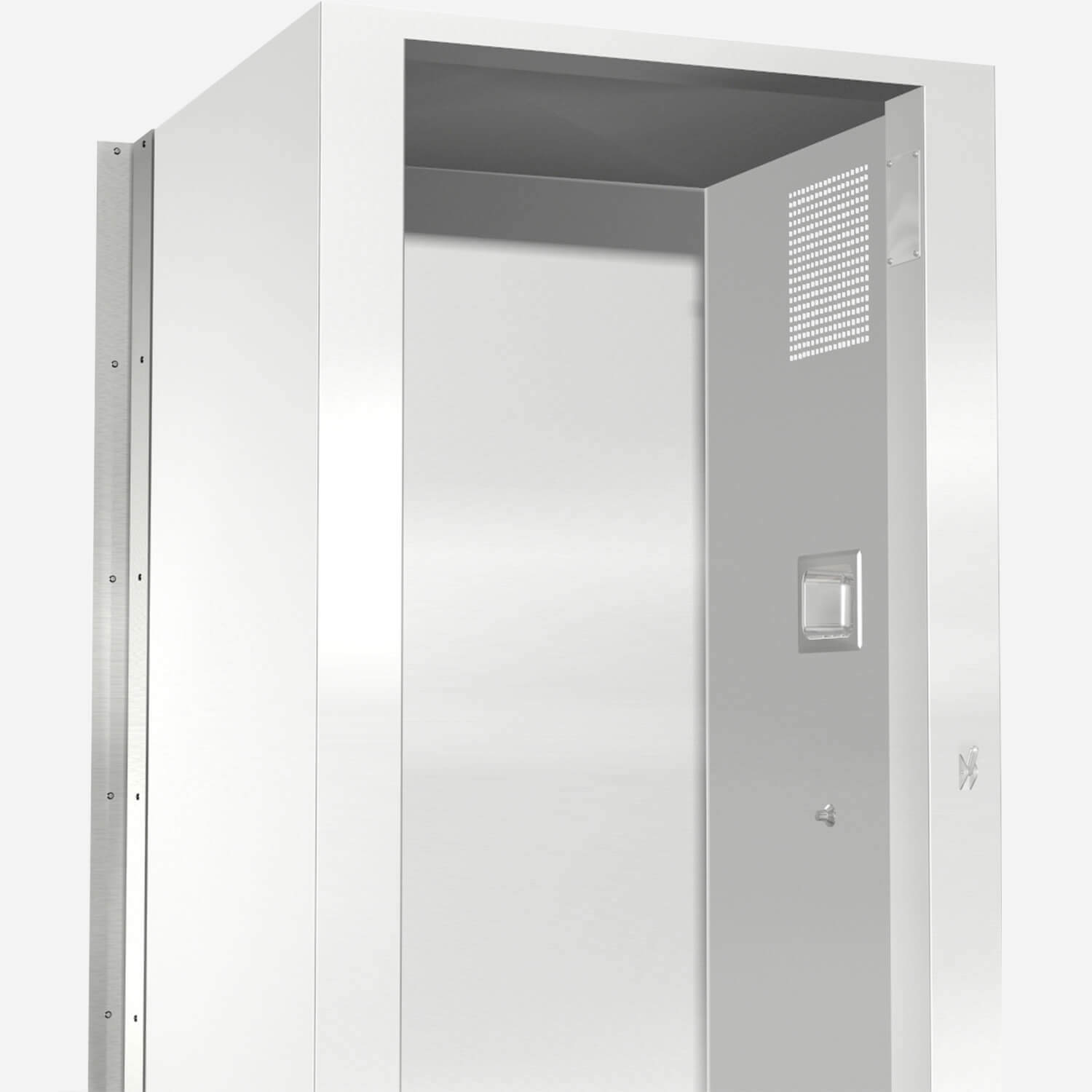 Option: Vertical Cabinet Closure - Angled Left