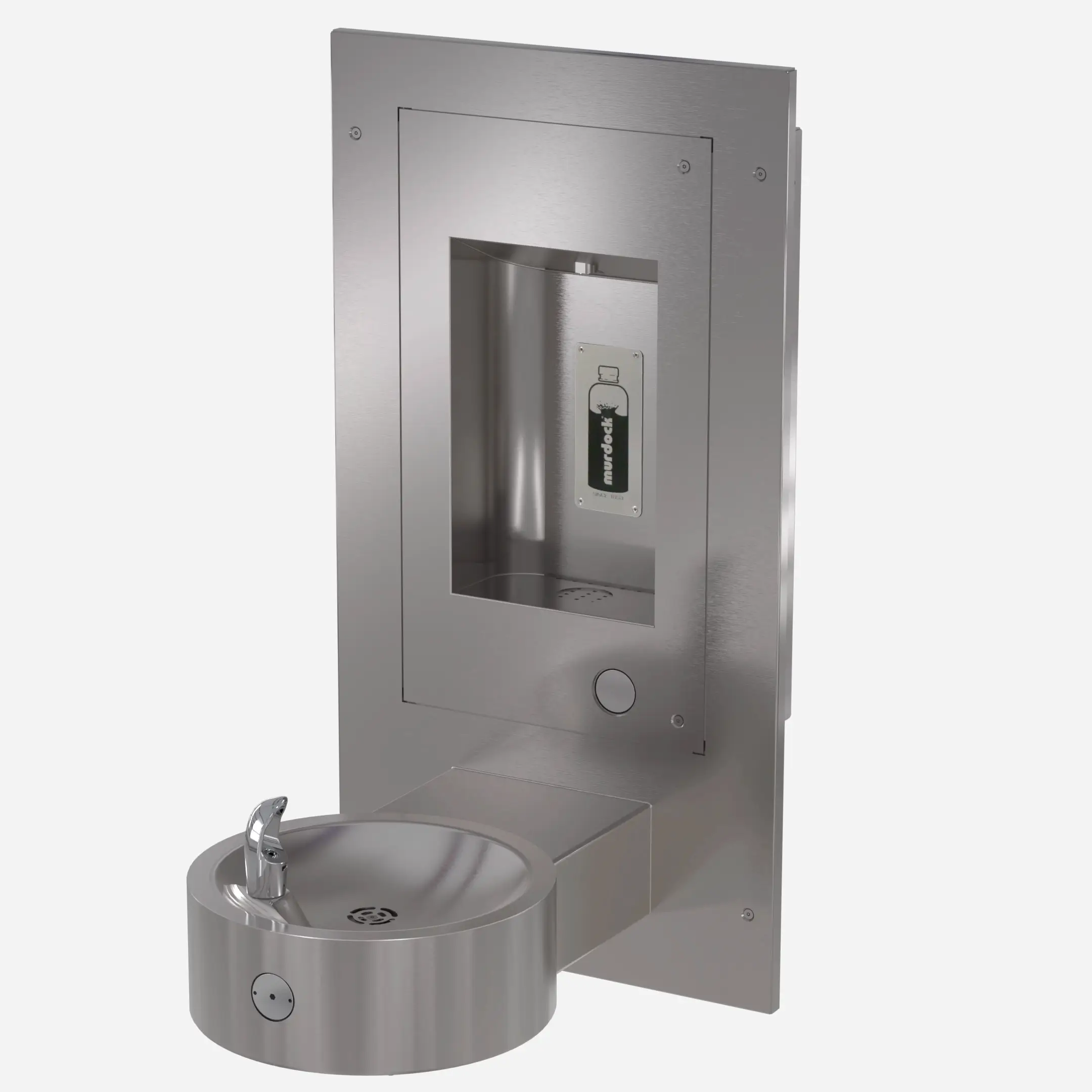 M-OBR4-GRC Bottle Filler with Drinking Fountain