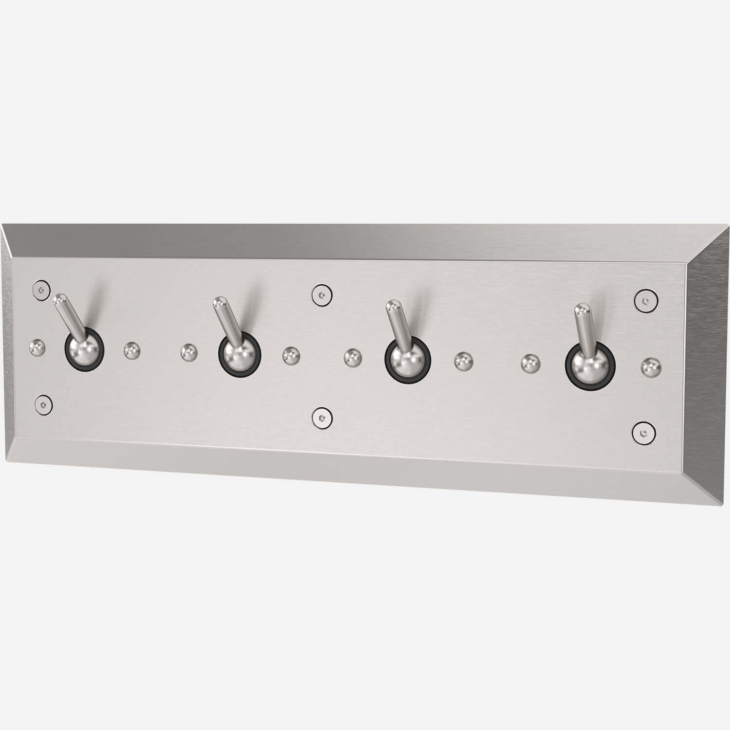Front Mounted Wall Panel with Four Hooks