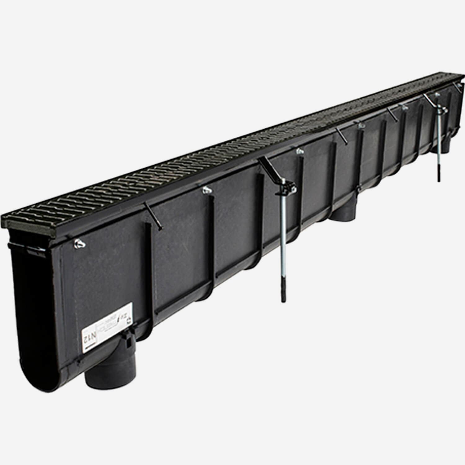 6" Wide Polypropylene Trench Drain System - Zip Trench®