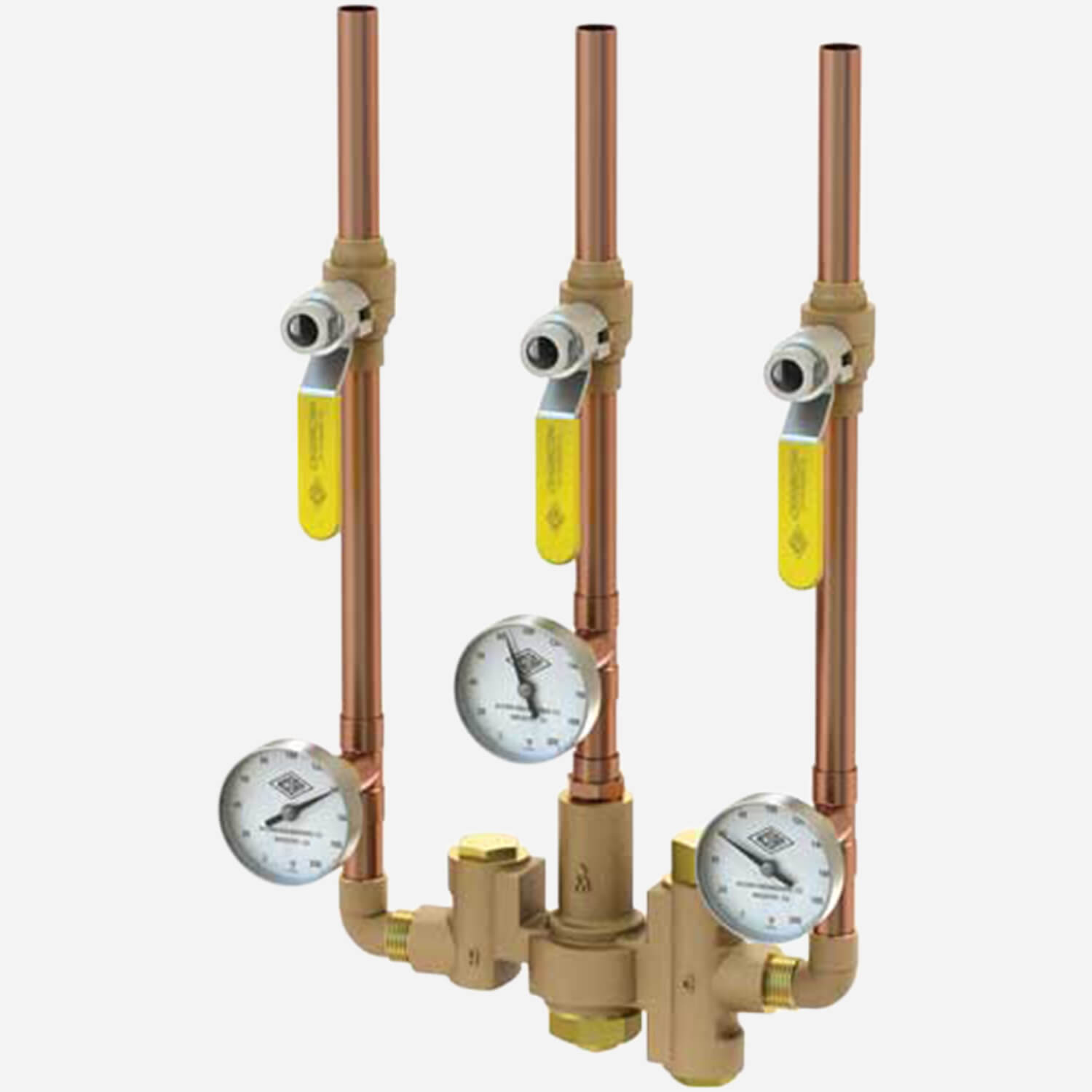 Mixing Valve Supply Fixture for Emergency Drench Equipment