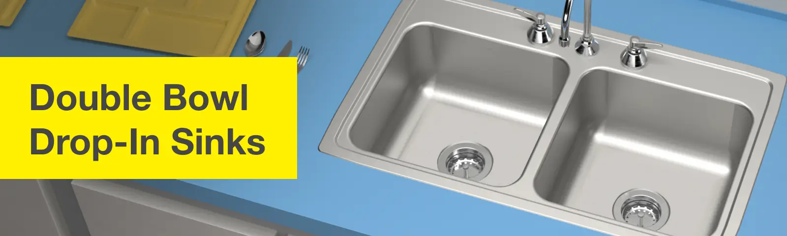 Drop-In Sink, Double Bowl