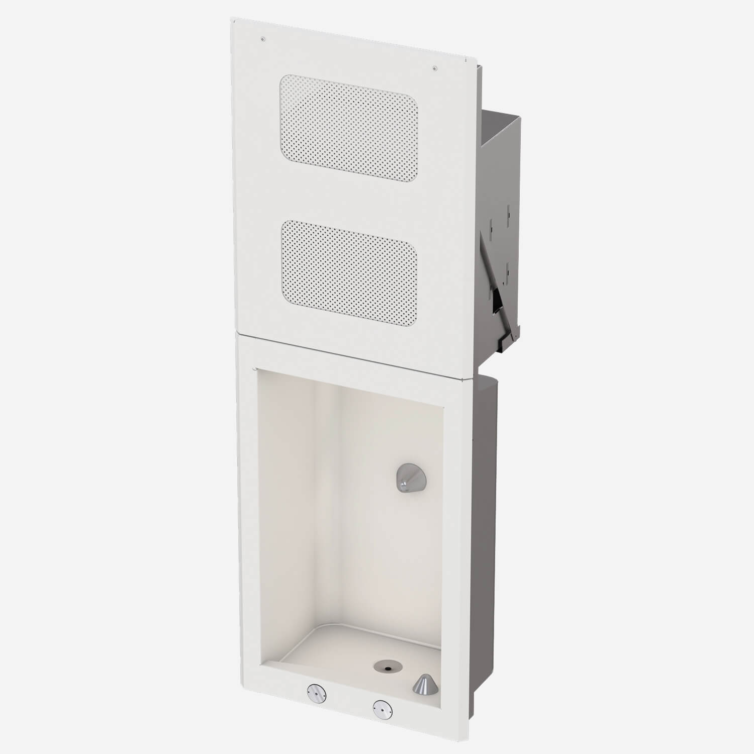 BestCare® Ligature-Resistant Recessed, Barrier-Free, Inverted Electric Drinking Fountain and Bottle Filling Station