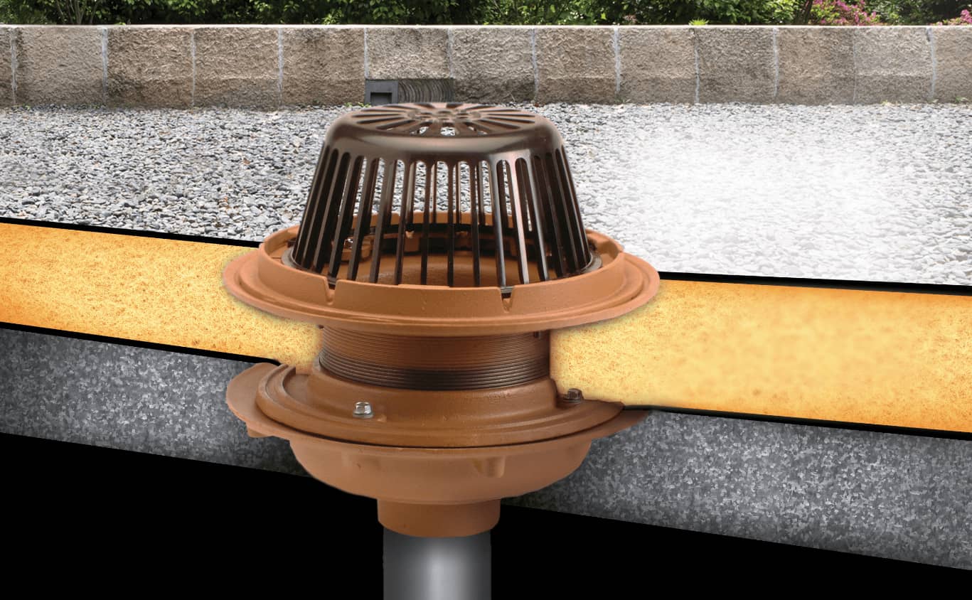 prefabricated roof drain from Jay R. Smith Mfg. Co.