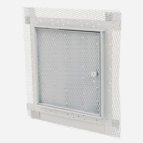 Recessed Access Door for Acoustic Plaster Surface