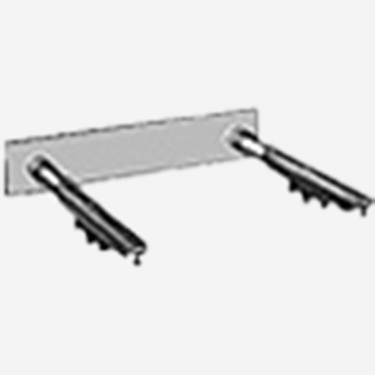 Support Set on Steel Plate Secured in Wall