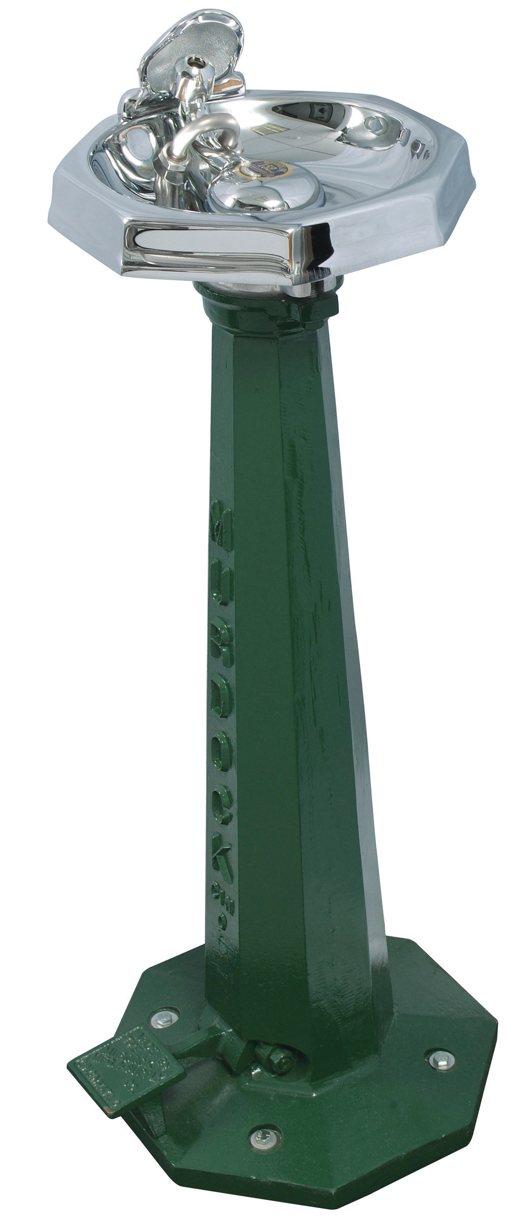 Model M-30 Foot Pedal Operated Octagonal Bowl Retro Style Drinking Fountain