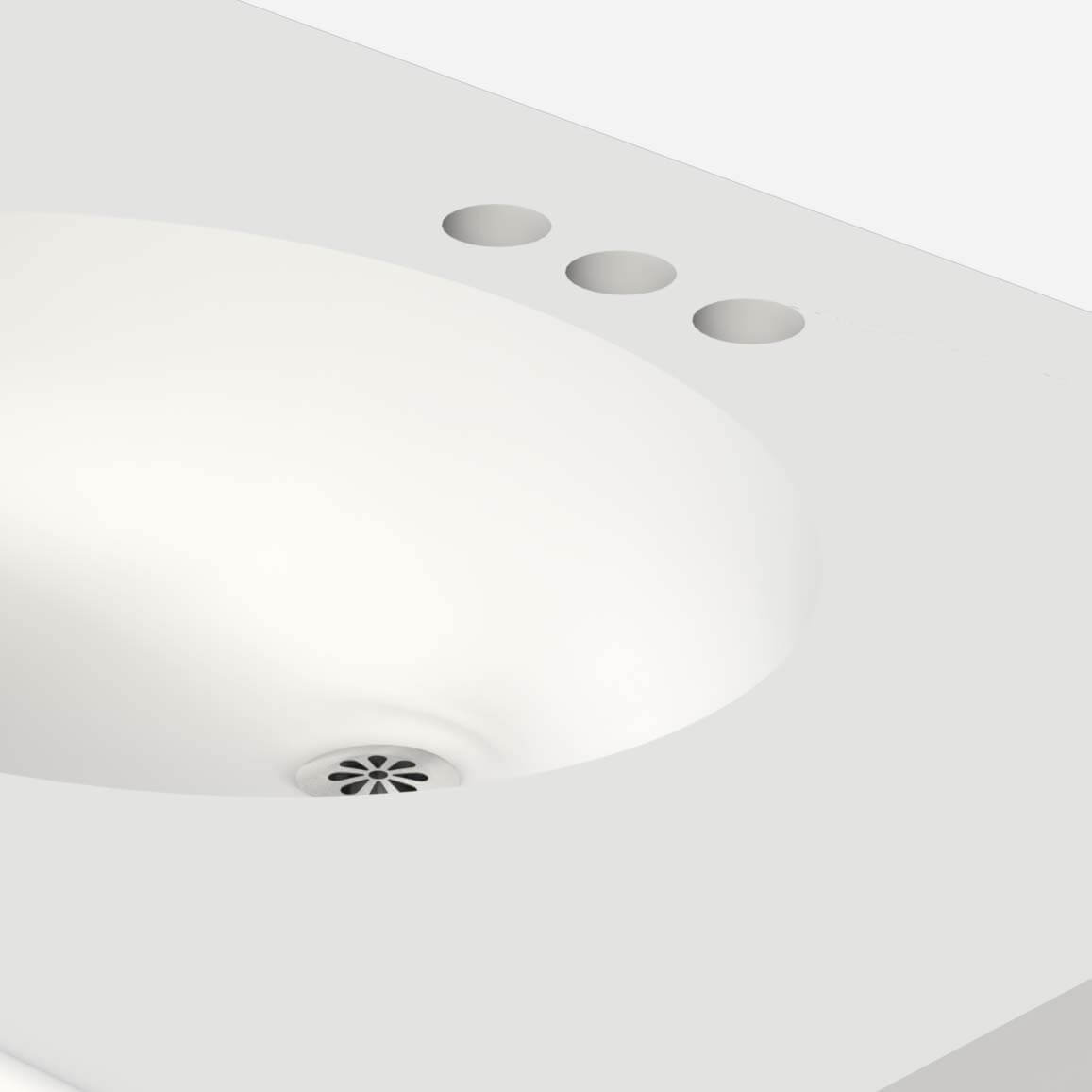 Option: Three Hole Punch 4" Centers for Valve by Others