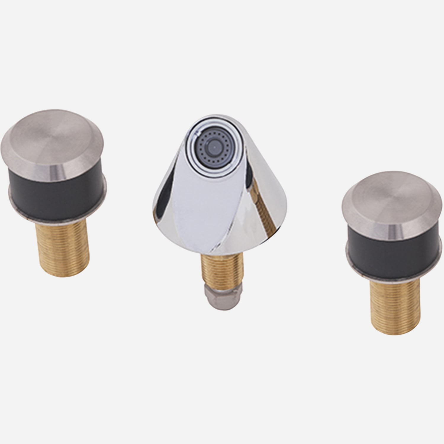 BestCare® Ligature-Resistant Single Temp Solenoid Valve, Conical Faucet, Widespread Piezo Push Button