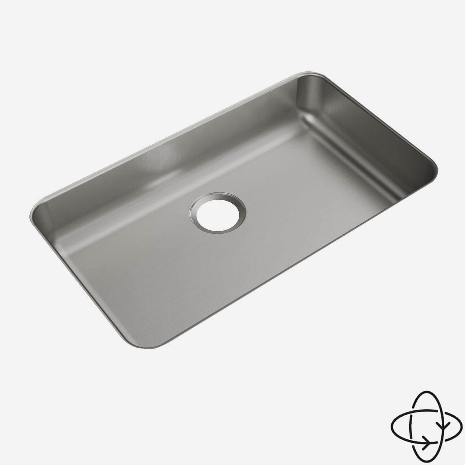 Acorn-Sinks® Stainless Steel ADA Undermount Sink, 28" x 16"