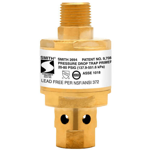 Figure No. 2694BS Pressure-Drop Automatic Trap Primer