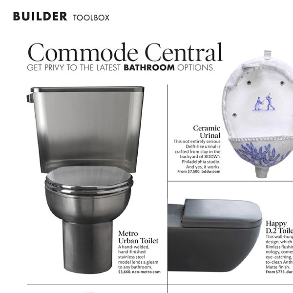 Metro Urban Toilet Featured in ELLE Decor