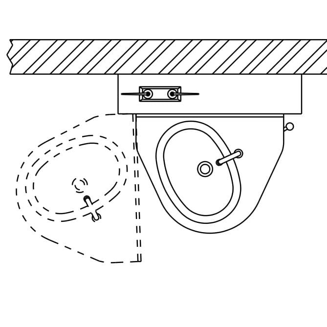 Hinged Lavatory Section on Opens to Left