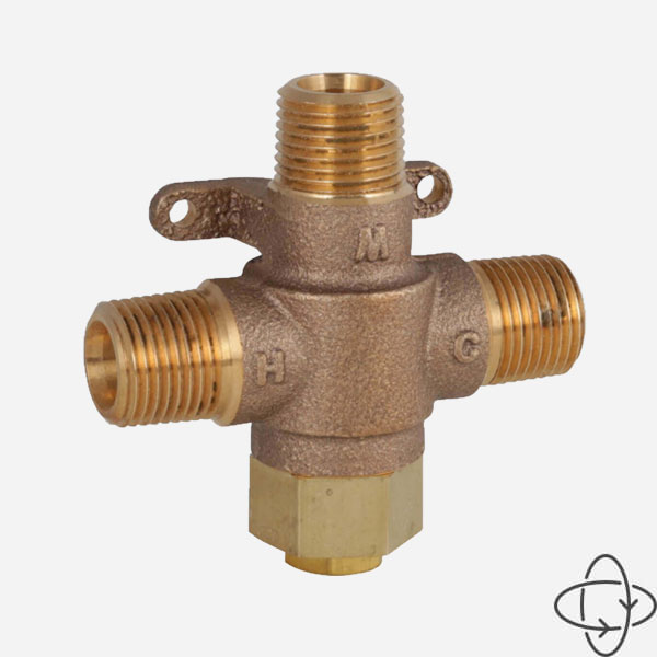 Lead-Free Lavatory Mixing Valve With Integral Mounting Feet