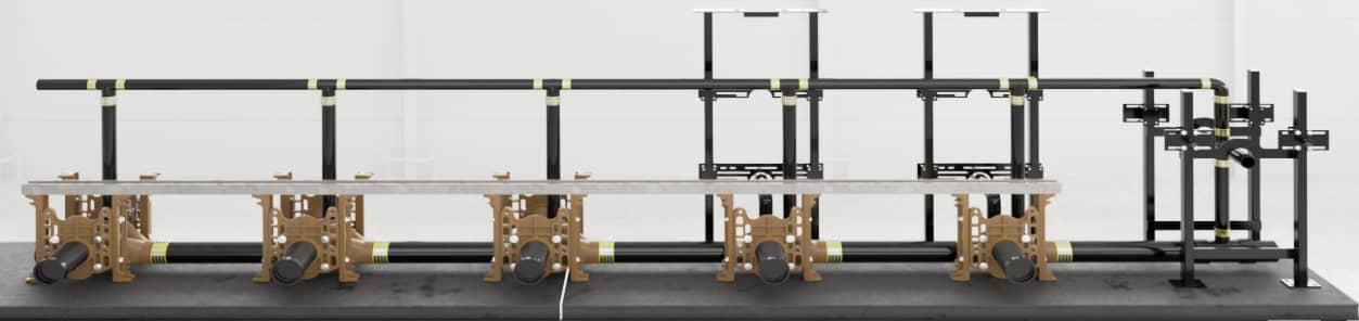 Jay R. Smith Mfg. Co. Fixture Support Battery construction option: Channel Top Mount