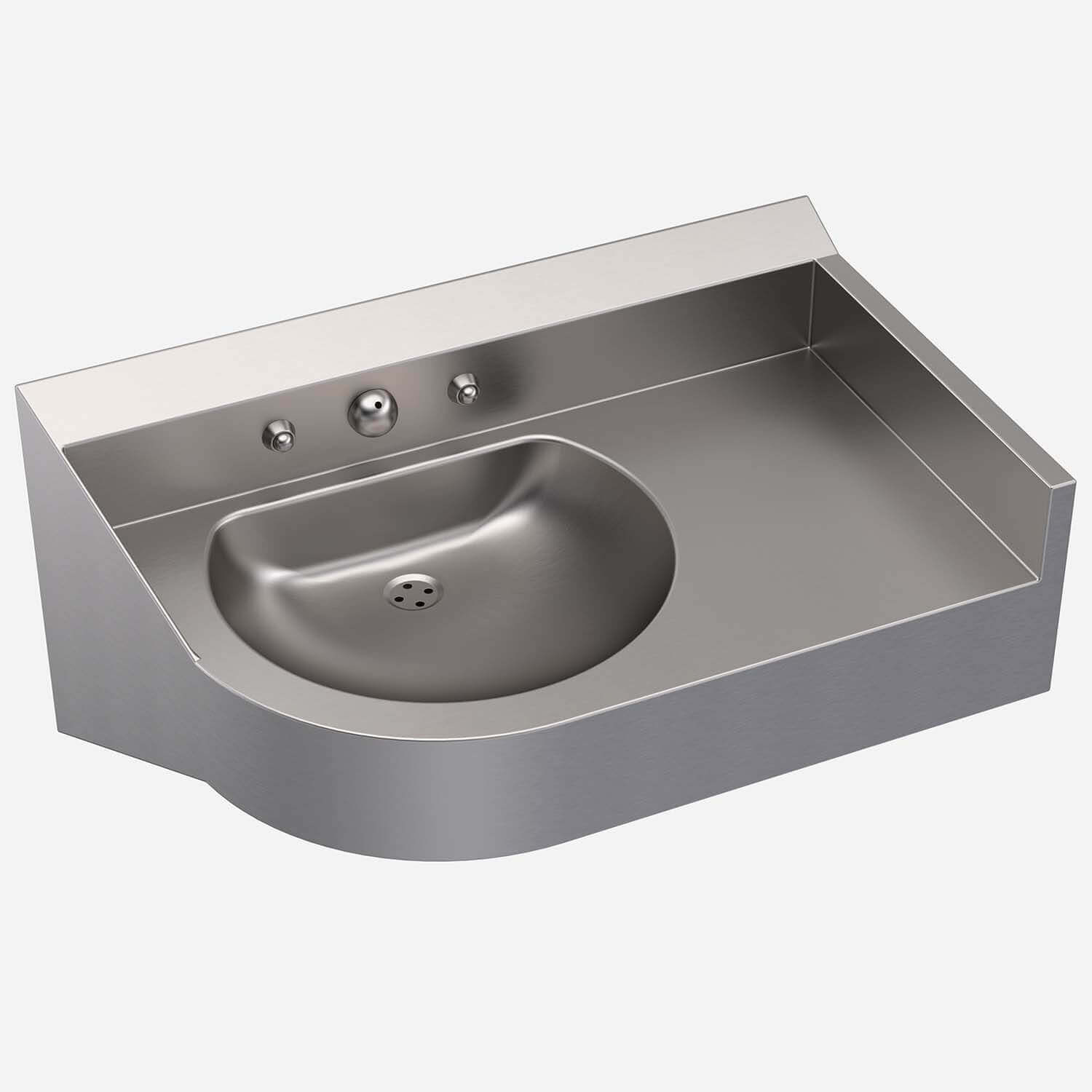 LR1677-1-R Secur-Care Corner Sink - Right Corner Model