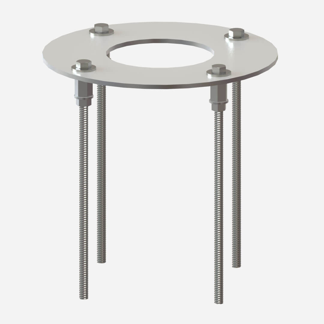 Option: In-Ground Anchor Plate for Drinking Fountain