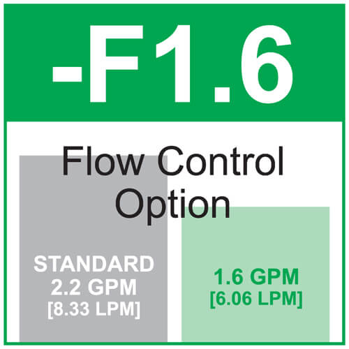 Option: Flow Control 1.6 GPM