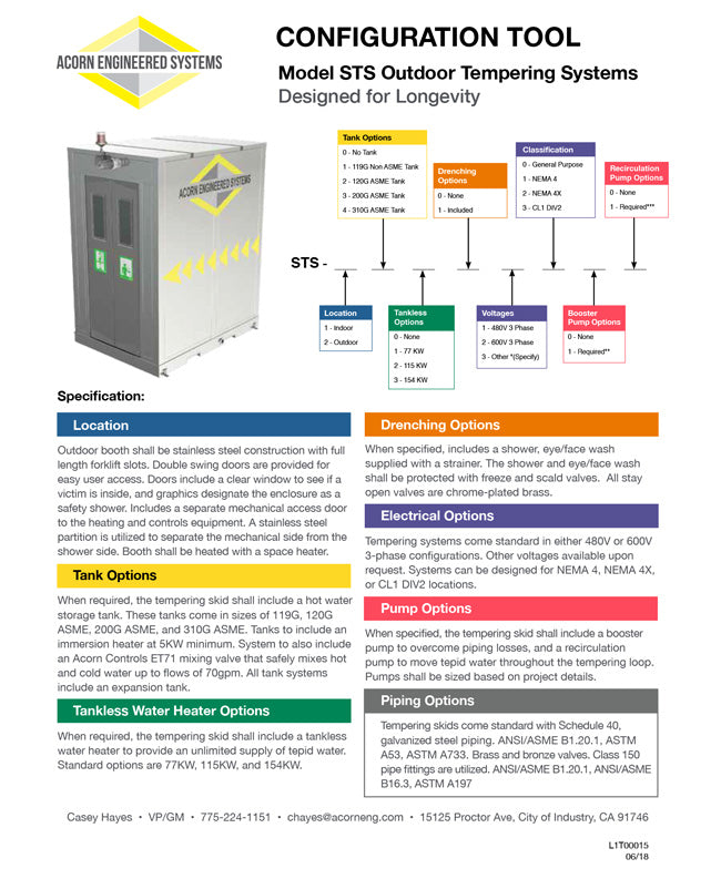 AES Outdoor Tempering System Configuration Tool