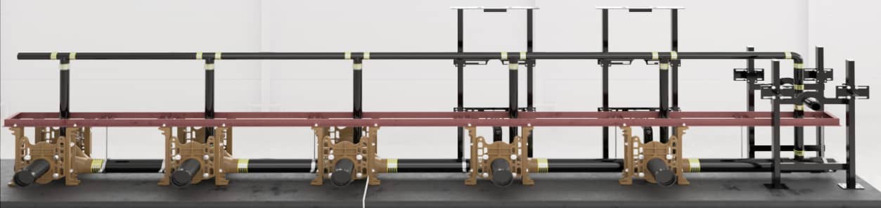 Jay R. Smith Mfg. Co. Fixture Support Battery construction option: Iron Mounted Top Mount with Brackets