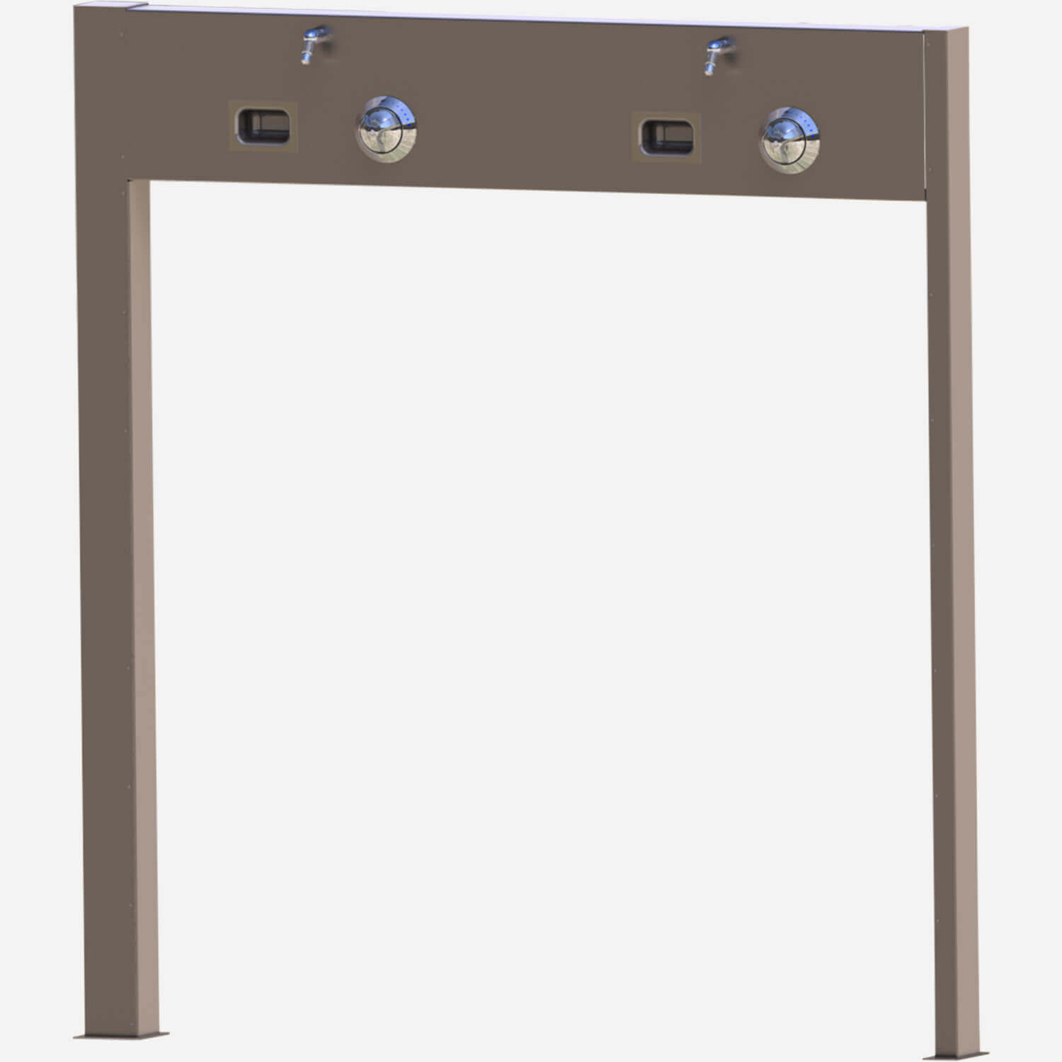 Modular Stainless Steel Back-to-Back Acme Shower