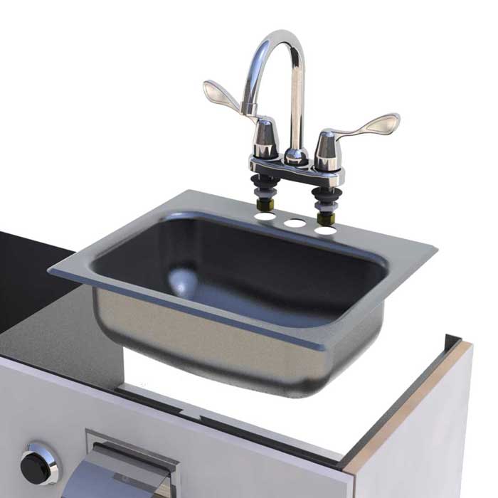 Less Countertop, Furnish with Lavy and Valve