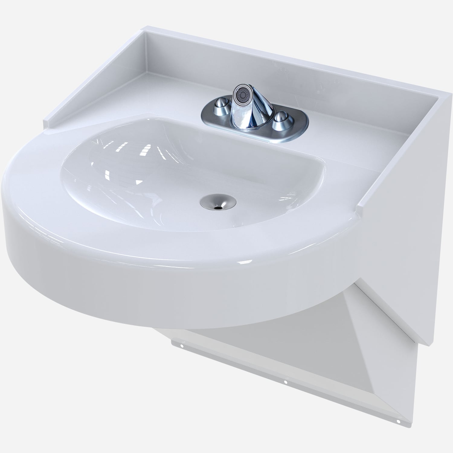 BestCare® Ligature-Resistant Bariatric Stainless Steel Basin