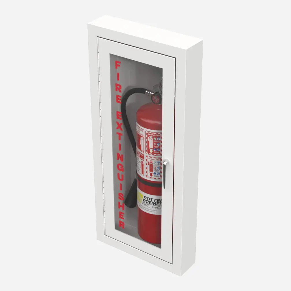 Rolled Radius 3" Trim Semi-Recessed Alta Fire Extinguisher Cabinets