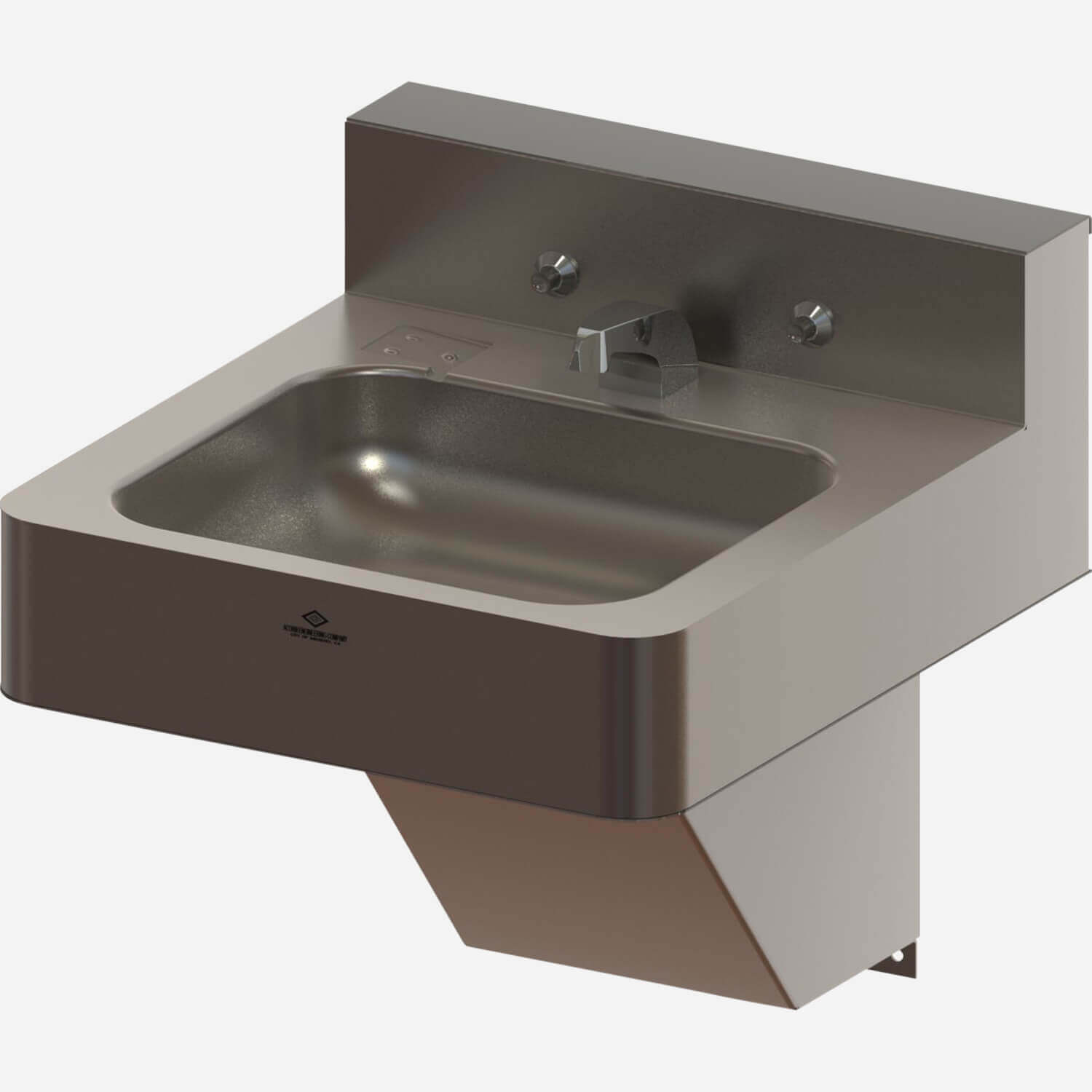 Front Access, 18 inch, ADA Compliant Stainless Steel Security Lavatory with Rectangular Bowl