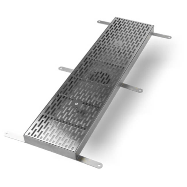 9678-75 75 gpm 8.625" x 2" stainless steel threshold drain