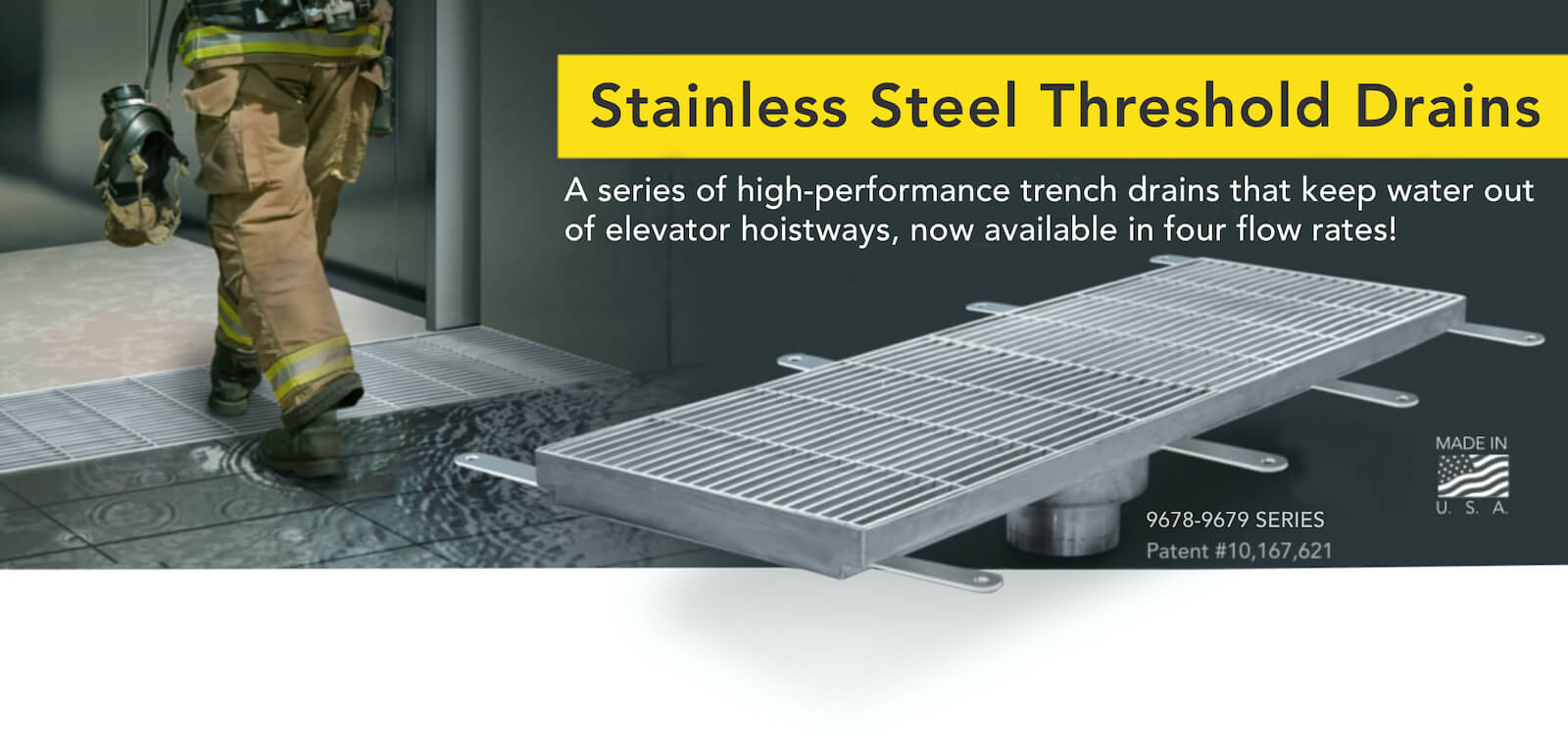Stainless Steel Threshold Drains Banner