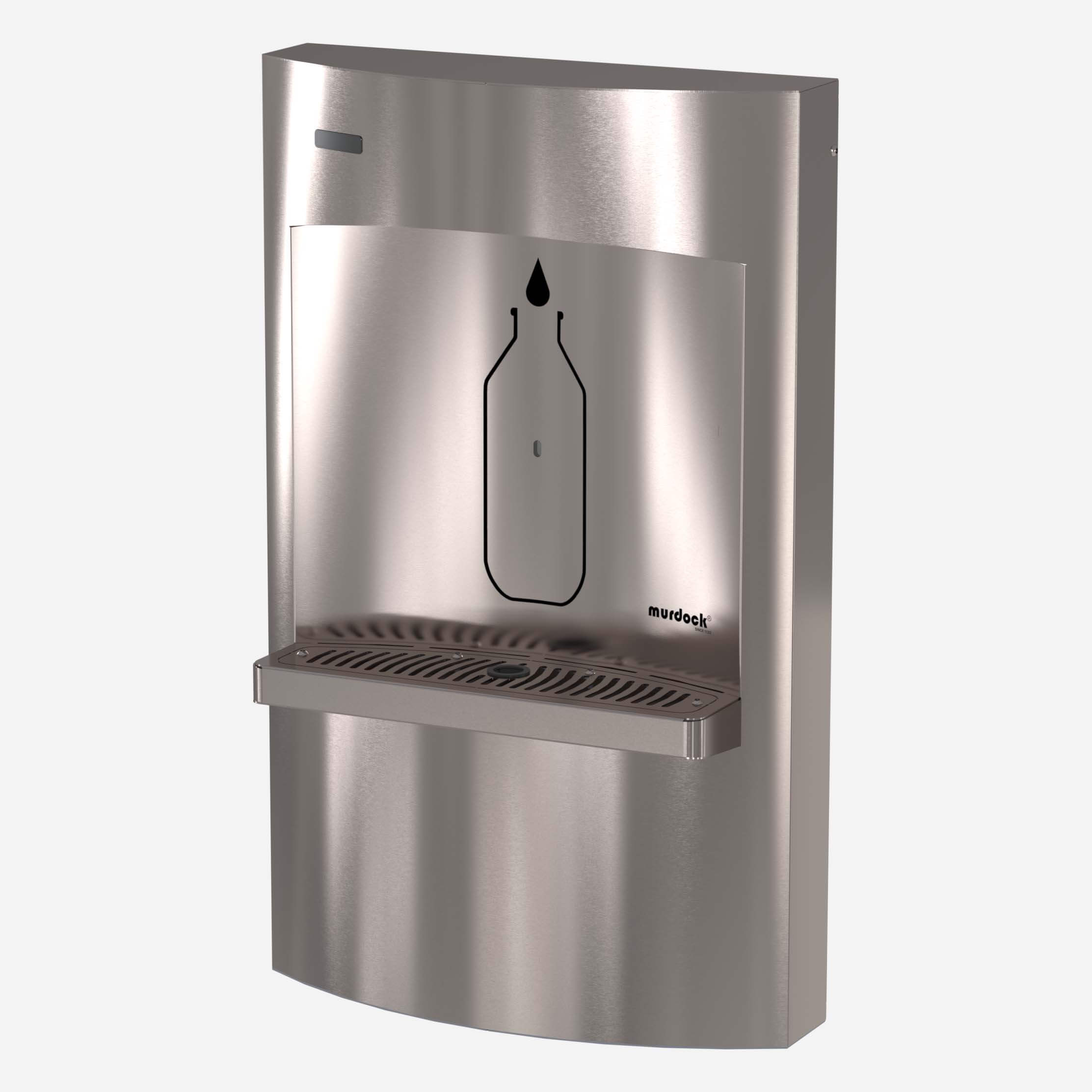 Wall-Mounted, SpringH2O® Touchless All-Stainless Steel Water Bottle Filling Station - Non-Refrigerated, ADA, Standalone