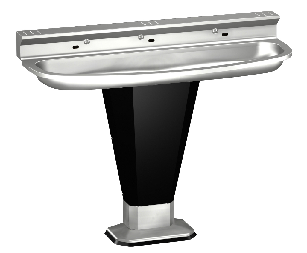 Three Station, Elliptical Wash Fountain