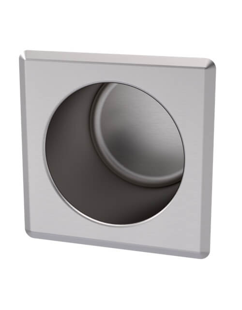 Recessed Rear-Mounted Toilet Paper Holder