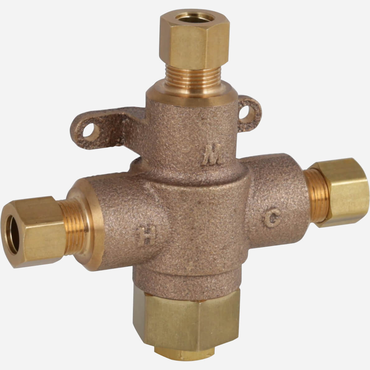 3/8" O.D. Tube Compression Connections Thermostatic Lavatory Tempering Valve