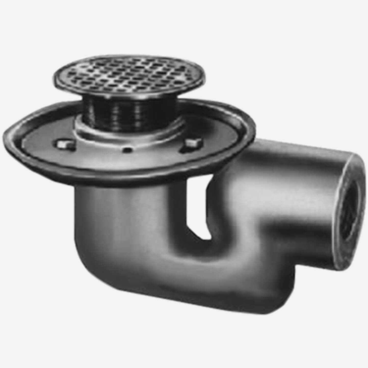 Floor Drains With Adjustable Strainer Heads and Varying Trap Options