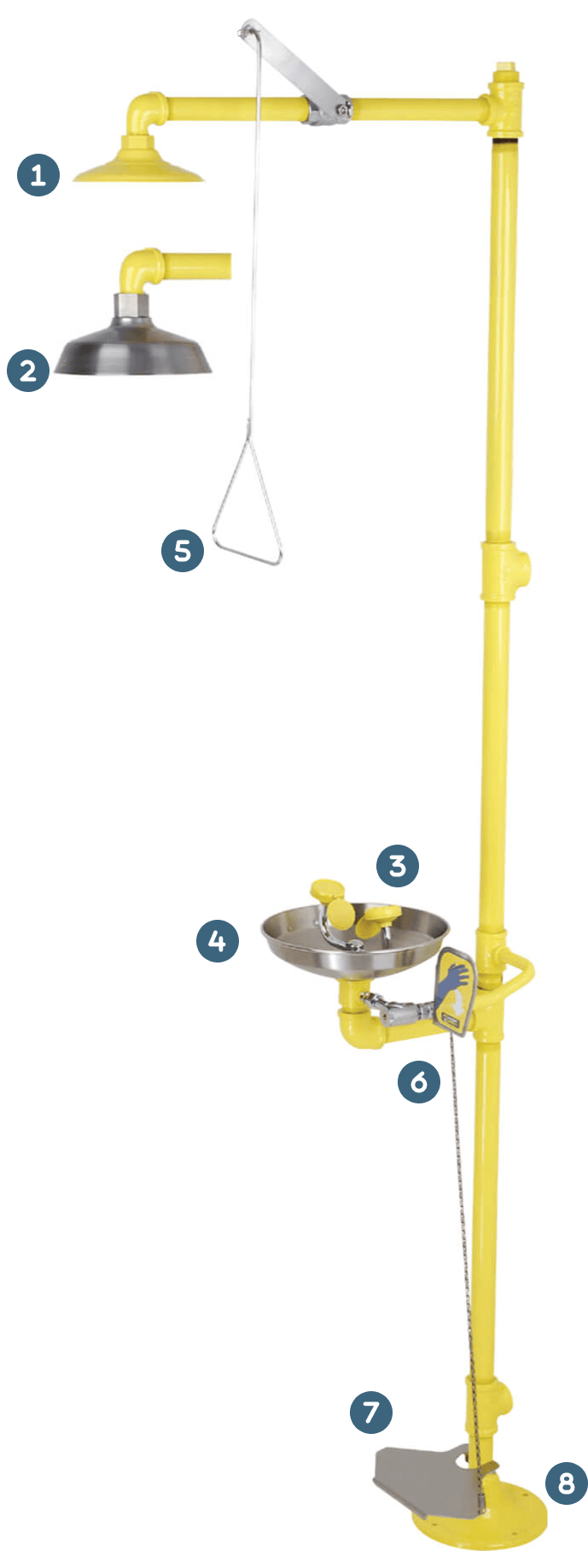 Combination Safety Shower Features