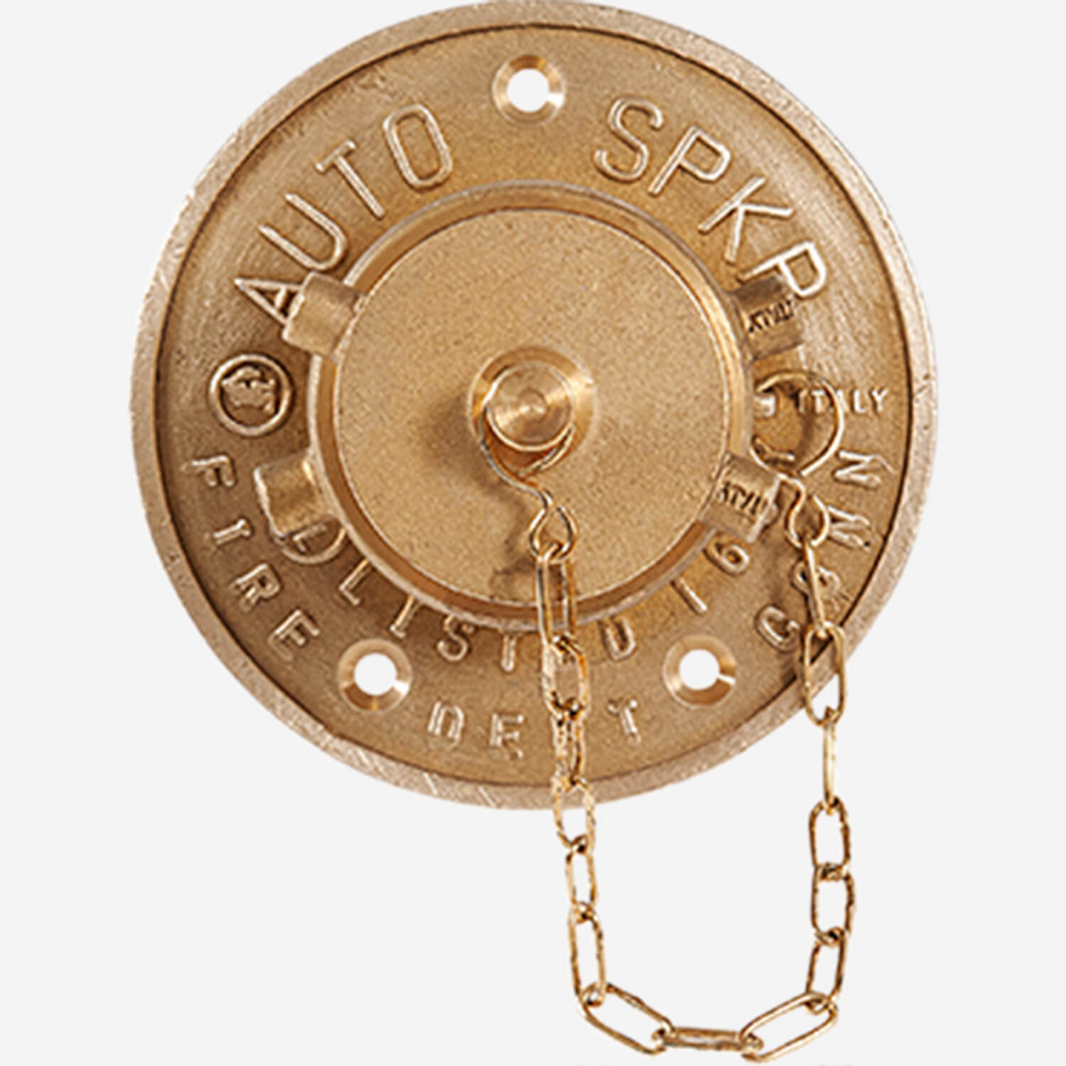 4.5" Round Plate Single Inlet Flush Fire Dept. Connection