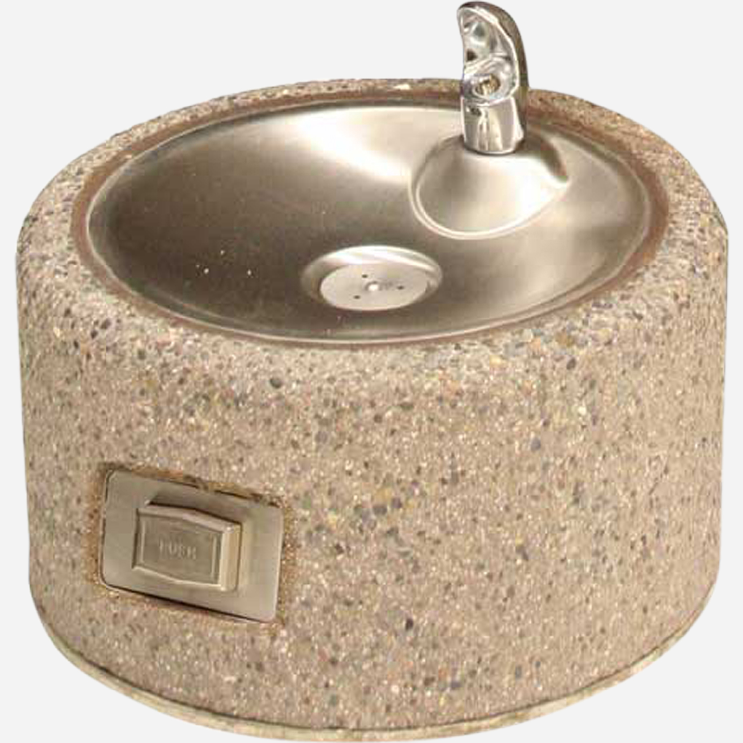 Round Concrete Pet Fountain