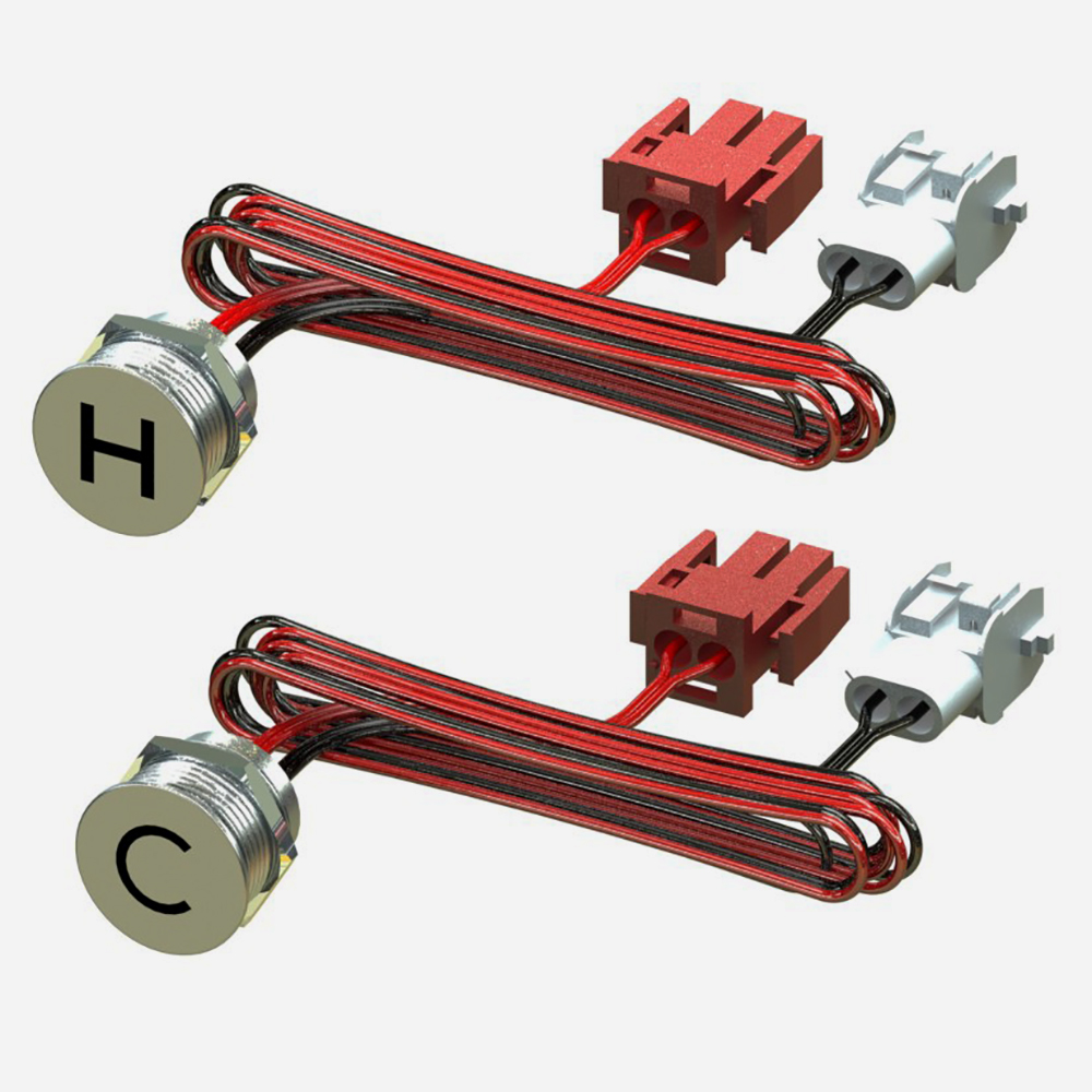 Option: Hot & Cold Programmable Piezo Buttons