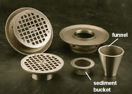 9700 - General Purpose Floor Drain with Adjustable Strainer Head for Light Duty Use with Options (hi res jpg)