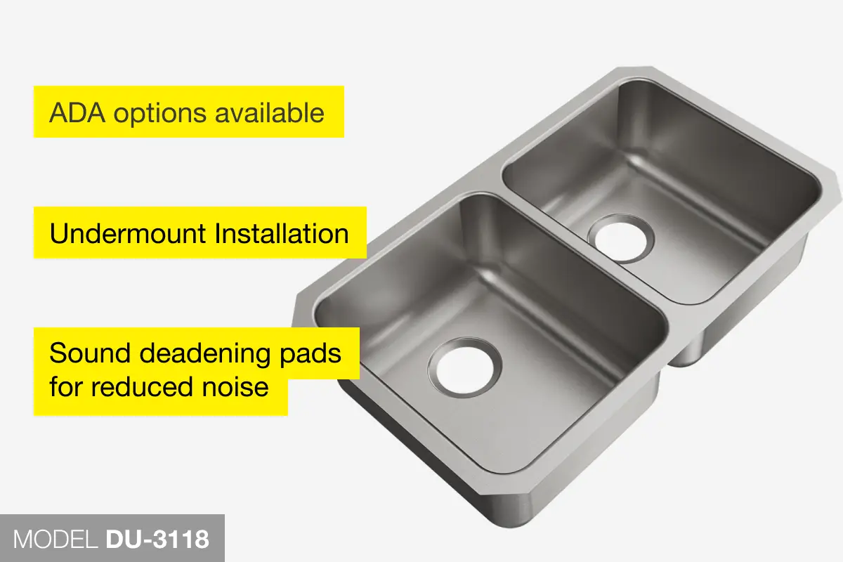 Undermount Sink, Double Bowl