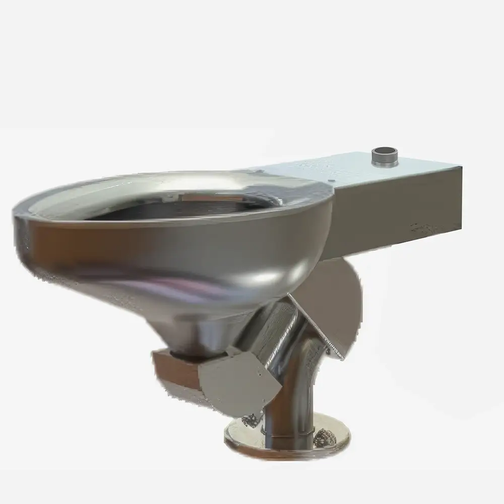Metaal Stainless Steel Toilet - Commercial Flush Valve