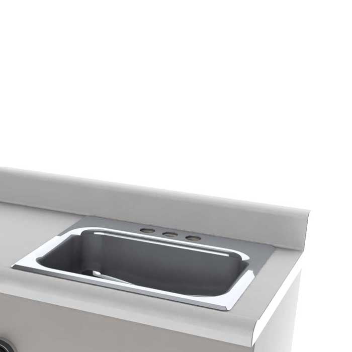 Less Valve, Furnish Countertop and Lavy