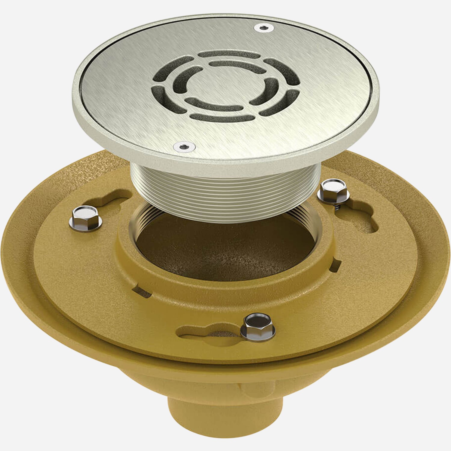 BestCare® Ligature-Resistant Floor Drain - Nickel Bronze Grate