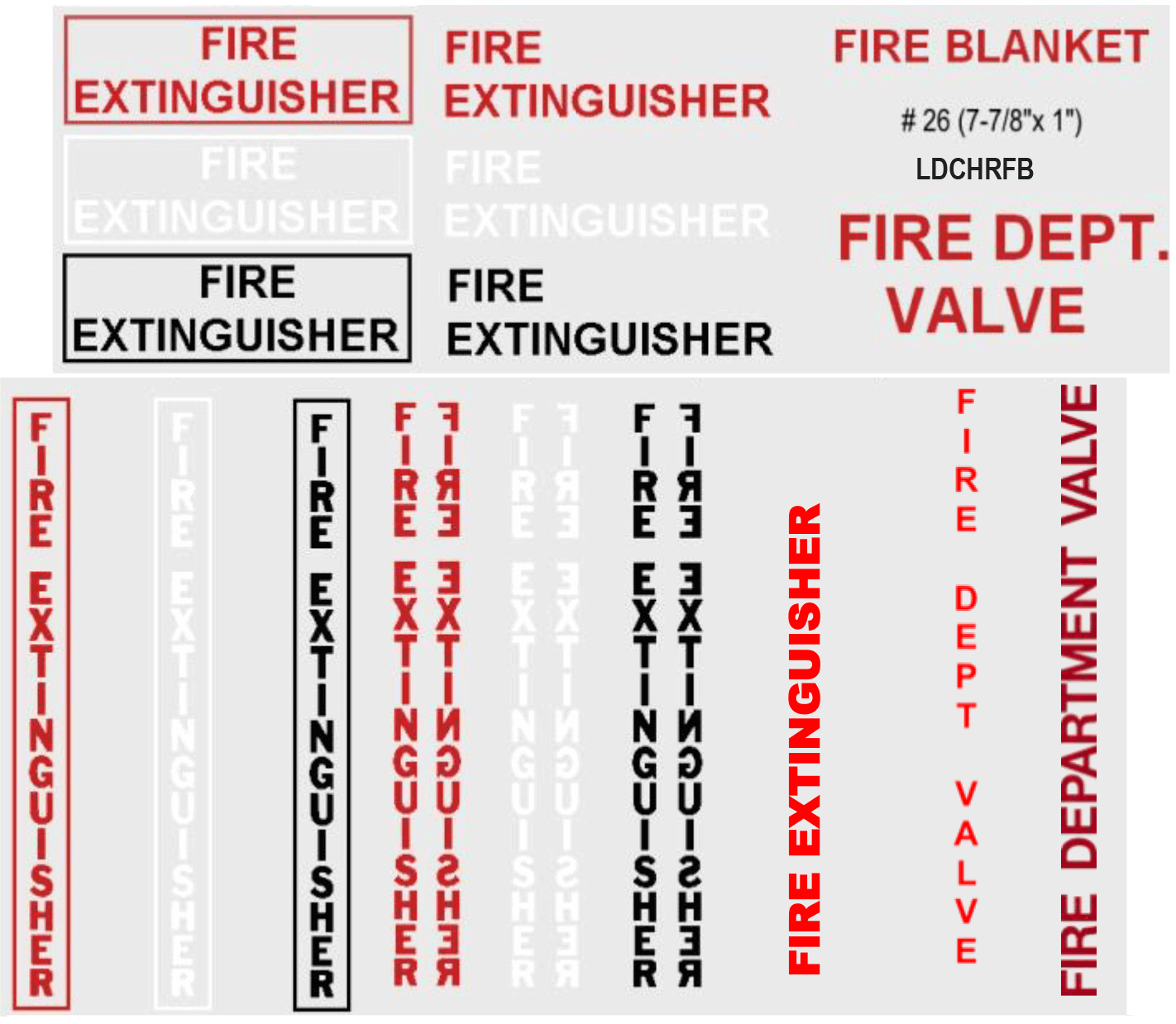 Cabinet Die Cut Lettering