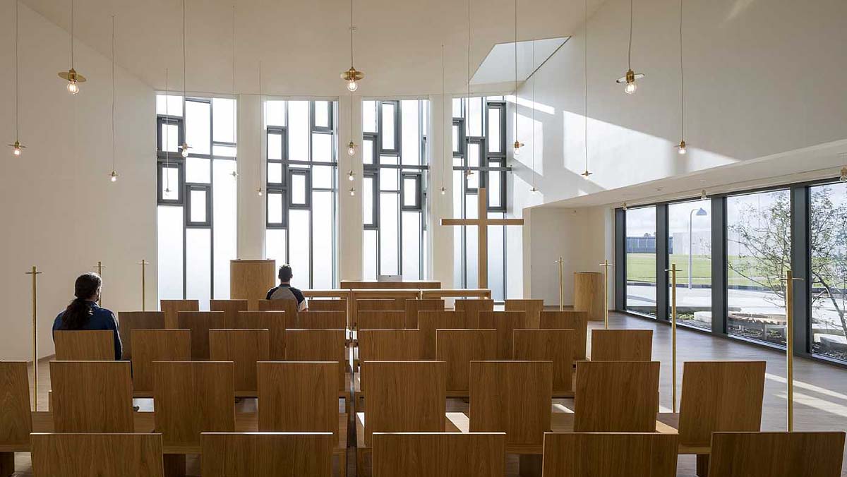 Storstrøm Prison Church by C.F. Møller Architects, photo by Torben Eskerod