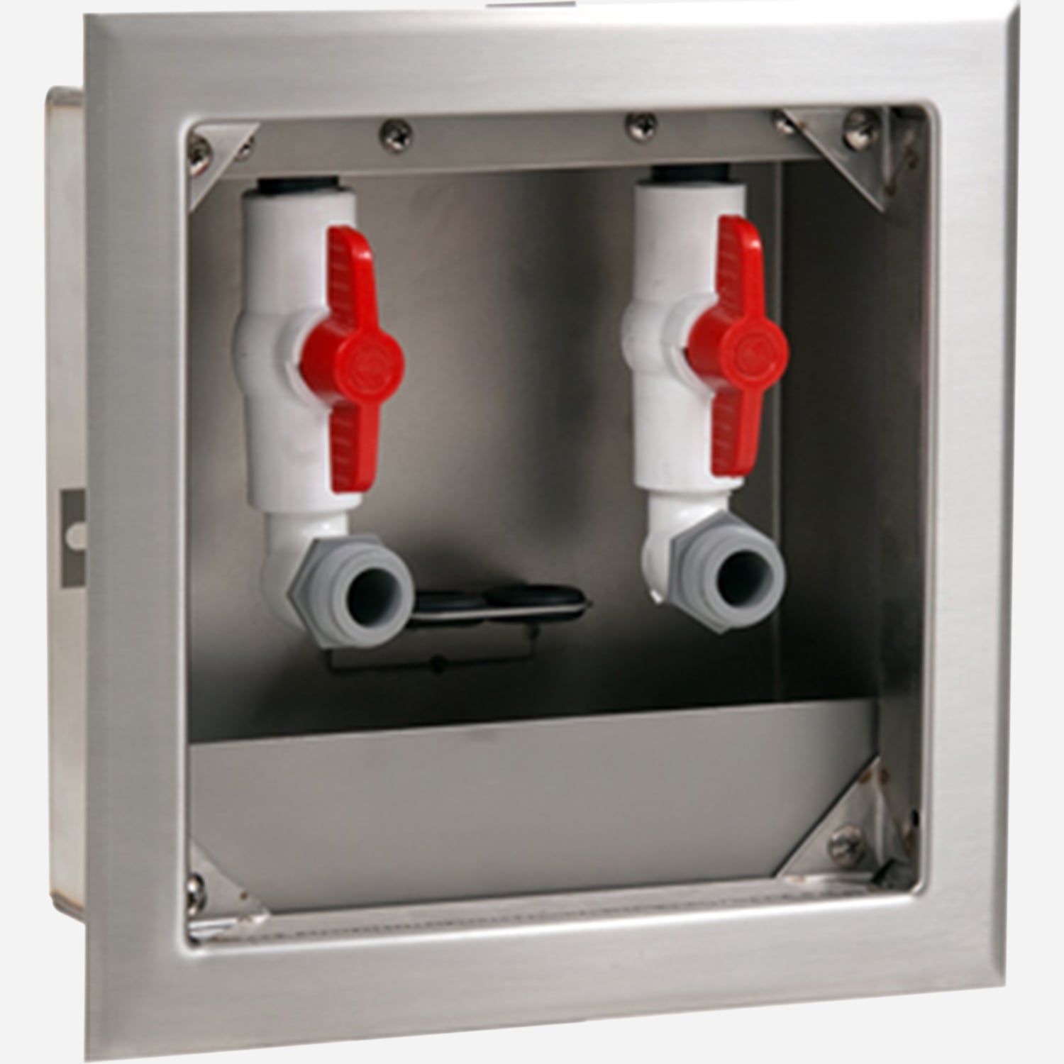 Dialysis Box with Two Valves, No Door