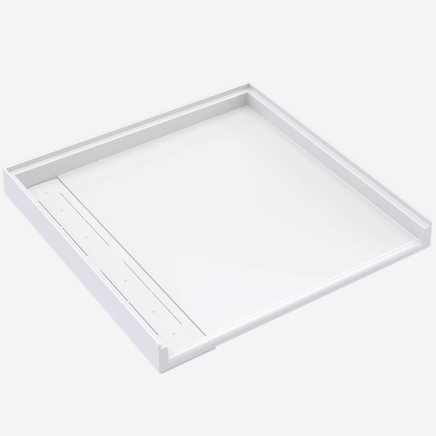 BestCare® Ligature-Resistant Solid Surface Shower Base - ADA 36 x 36"